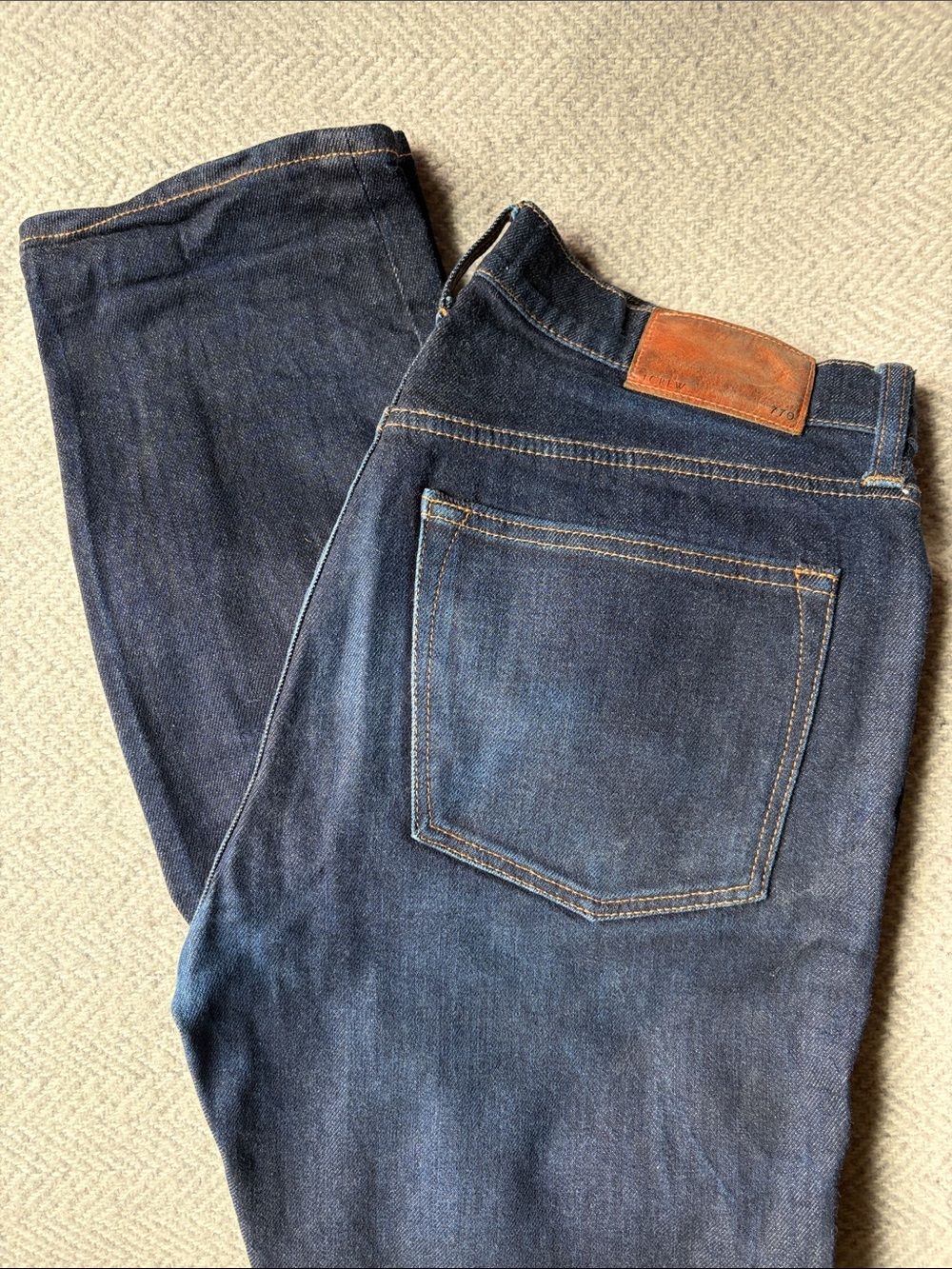 J. Crew Slim Straight Jeans in Premium Kurabo Denim - Dark Indigo